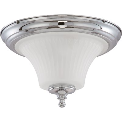 Nuvo Lighting 60/4271  Teller - 2 Light Flush Dome Fixture with Frosted Etched Glass in Polished Chrome Finish